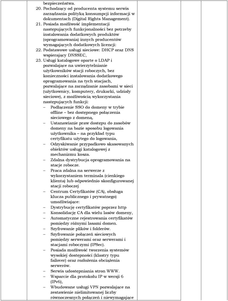 Podstawowe usługi sieciowe: DHCP oraz DNS wspierający DNSSEC, 23.