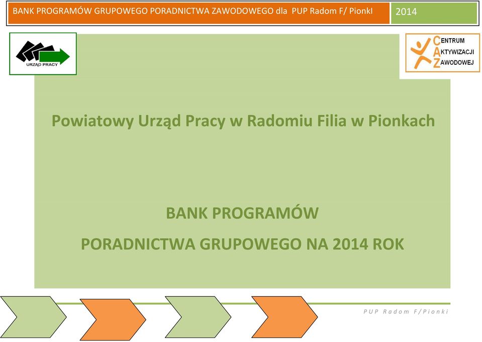 BANK PROGRAMÓW