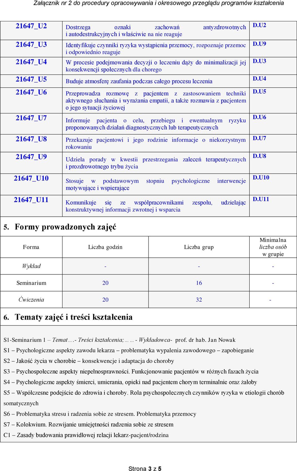 Przeprowadza rozmowę z pacjentem z zastosowaniem techniki aktywnego słuchania i wyrażania empatii, a także rozmawia z pacjentem o jego sytuacji życiowej 21647_U7 Informuje pacjenta o celu, przebiegu