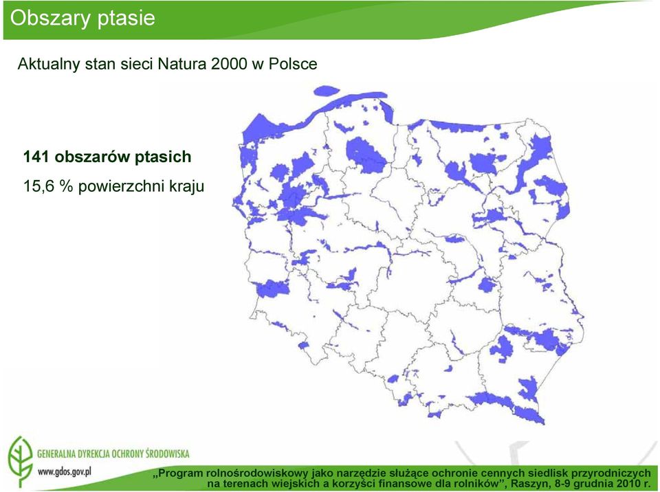 Polsce 141 obszarów