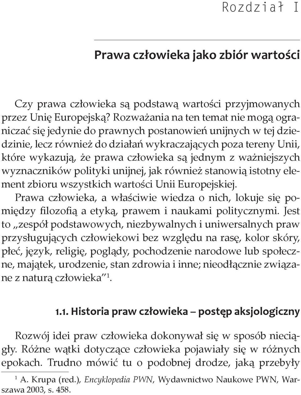 są jednym z ważniejszych wyznaczników polityki unijnej, jak również stanowią istotny element zbioru wszystkich wartości Unii Europejskiej.