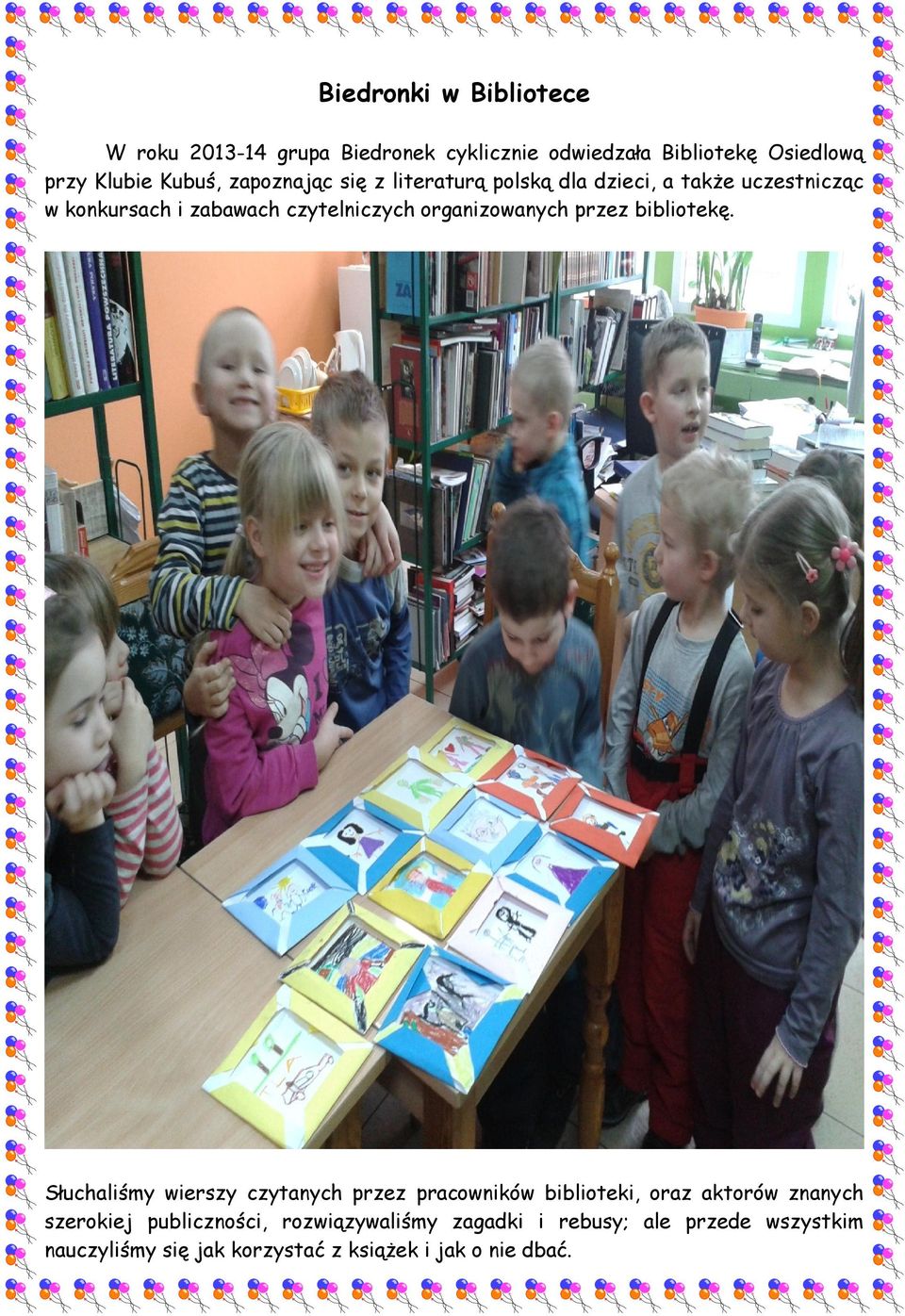 organizowanych przez bibliotekę.