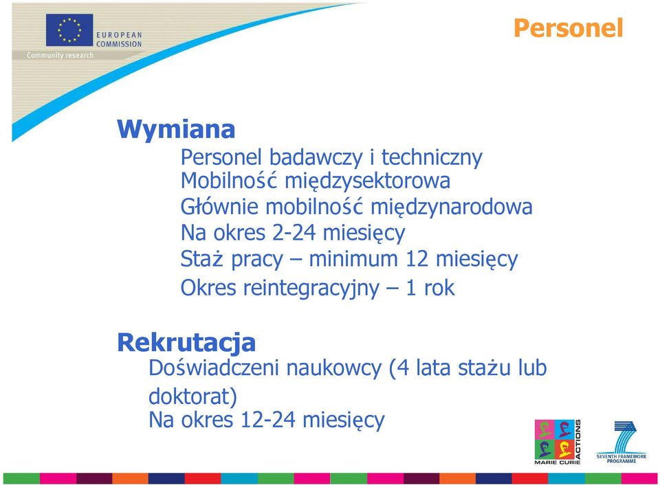 miesięcy StaŜ pracy minimum 12 miesięcy Okres reintegracyjny 1 rok