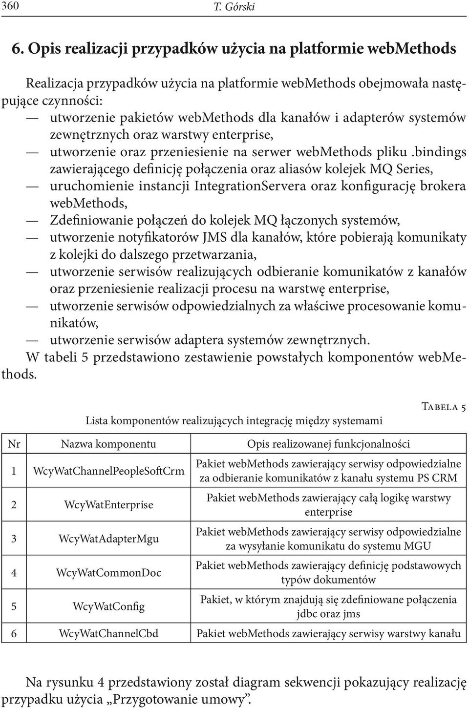 adapterów systemów zewnętrznych oraz warstwy enterprise, utworzenie oraz przeniesienie na serwer webmethods pliku.