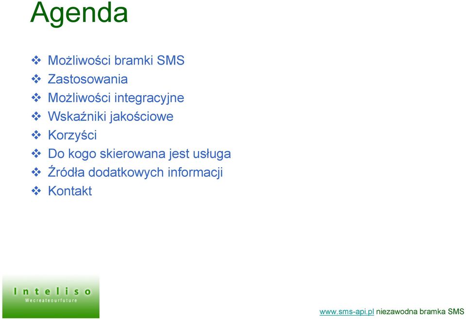 Wskaźniki jakościowe Korzyści Do kogo