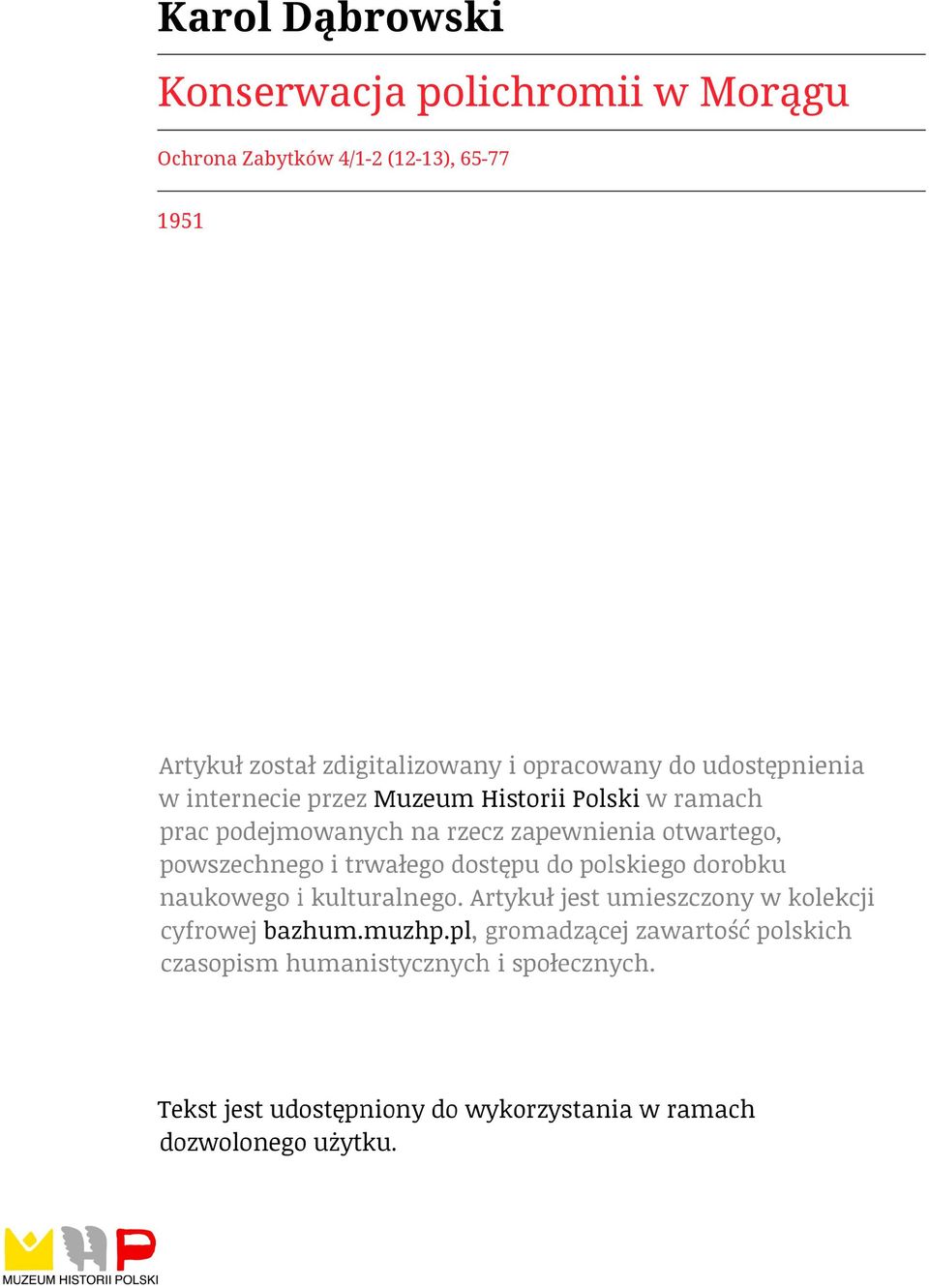 polichromii w Morągu