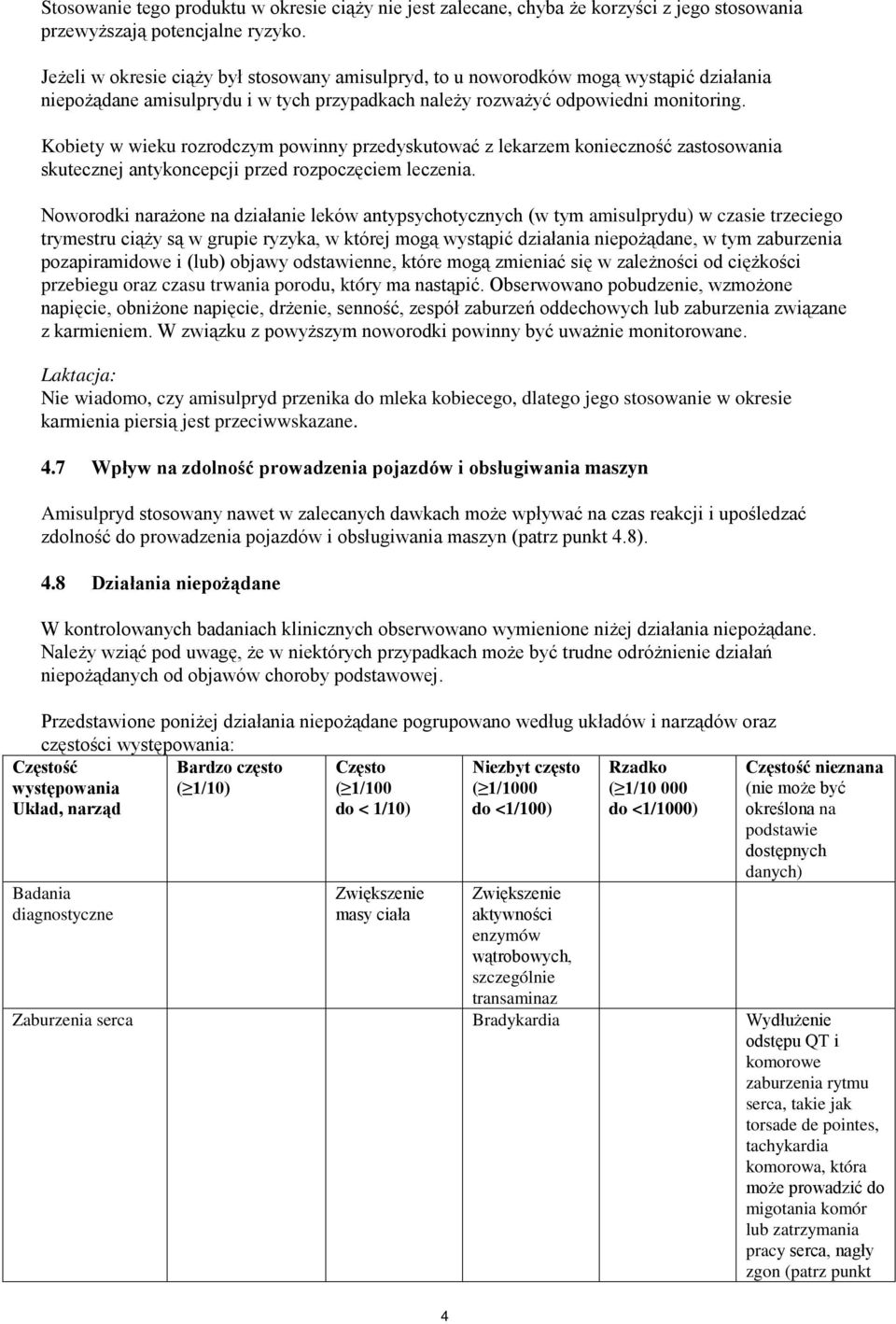 Kobiety w wieku rozrodczym powinny przedyskutować z lekarzem konieczność zastosowania skutecznej antykoncepcji przed rozpoczęciem leczenia.