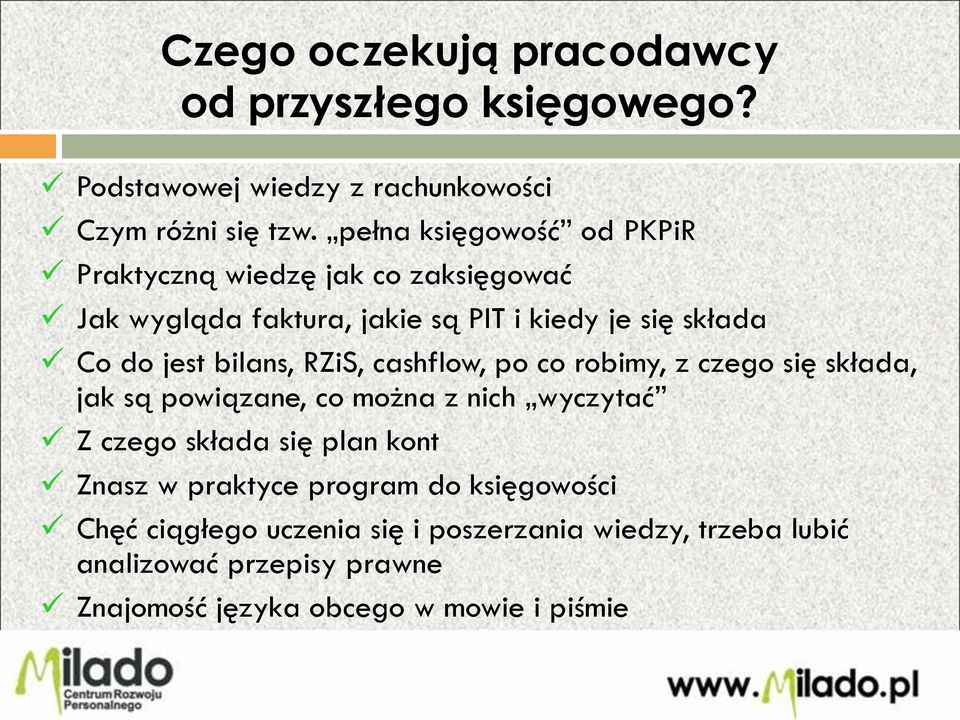 bilans, RZiS, cashflow, po co robimy, z czego się składa, jak są powiązane, co można z nich wyczytać Z czego składa się plan kont