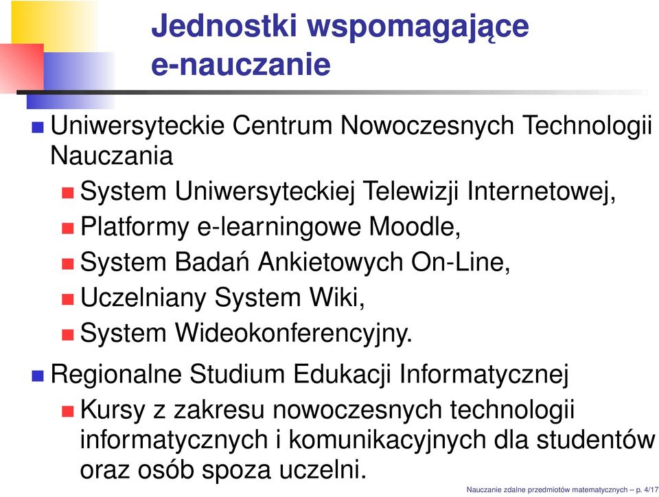 System Wideokonferencyjny.