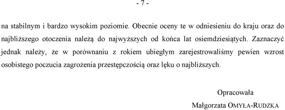 najwyższych od końca lat osiemdziesiątych.