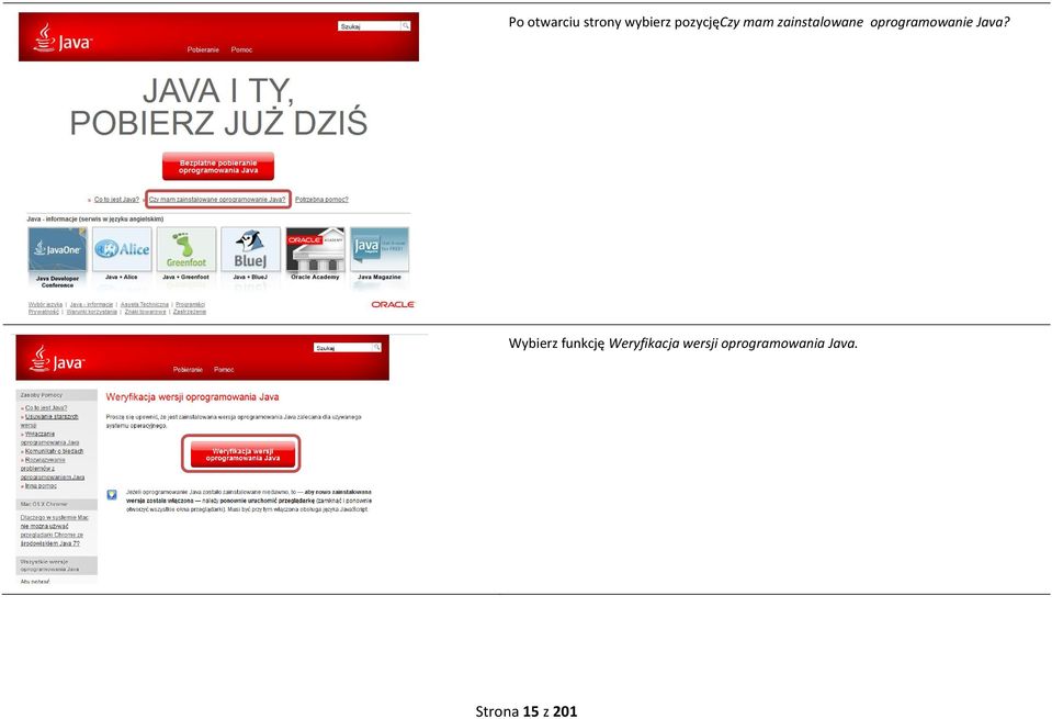 oprogramowanie Java?
