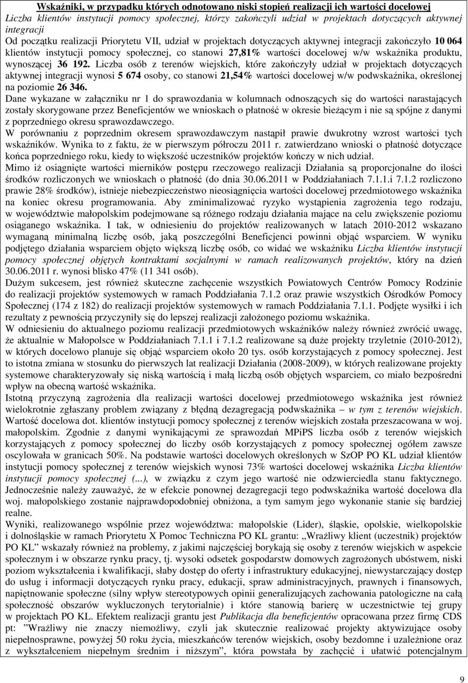 wskaźnika produktu, wynoszącej 36 192.
