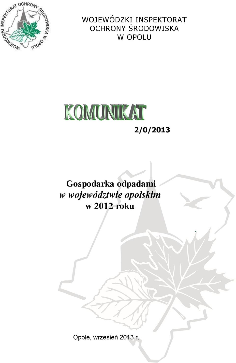 Gospodarka odpadami w województwie