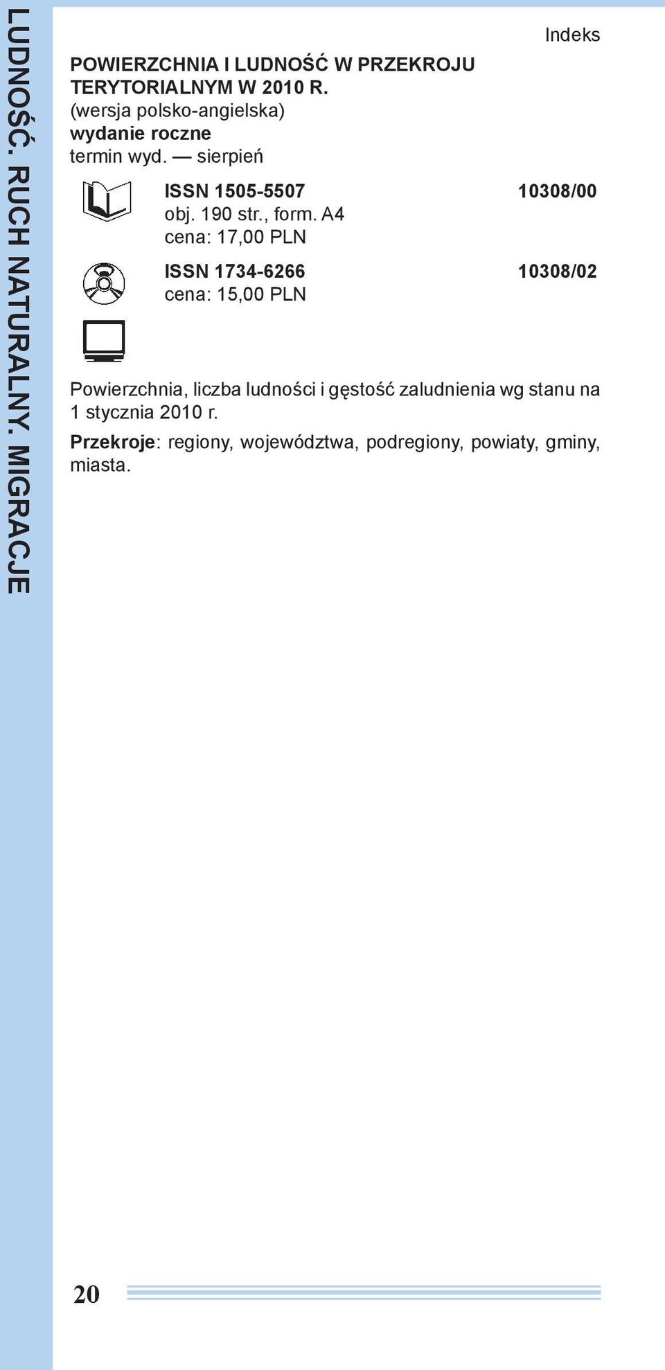 sierpień ISSN 1505-5507 10308/00 obj. 190 str., form.