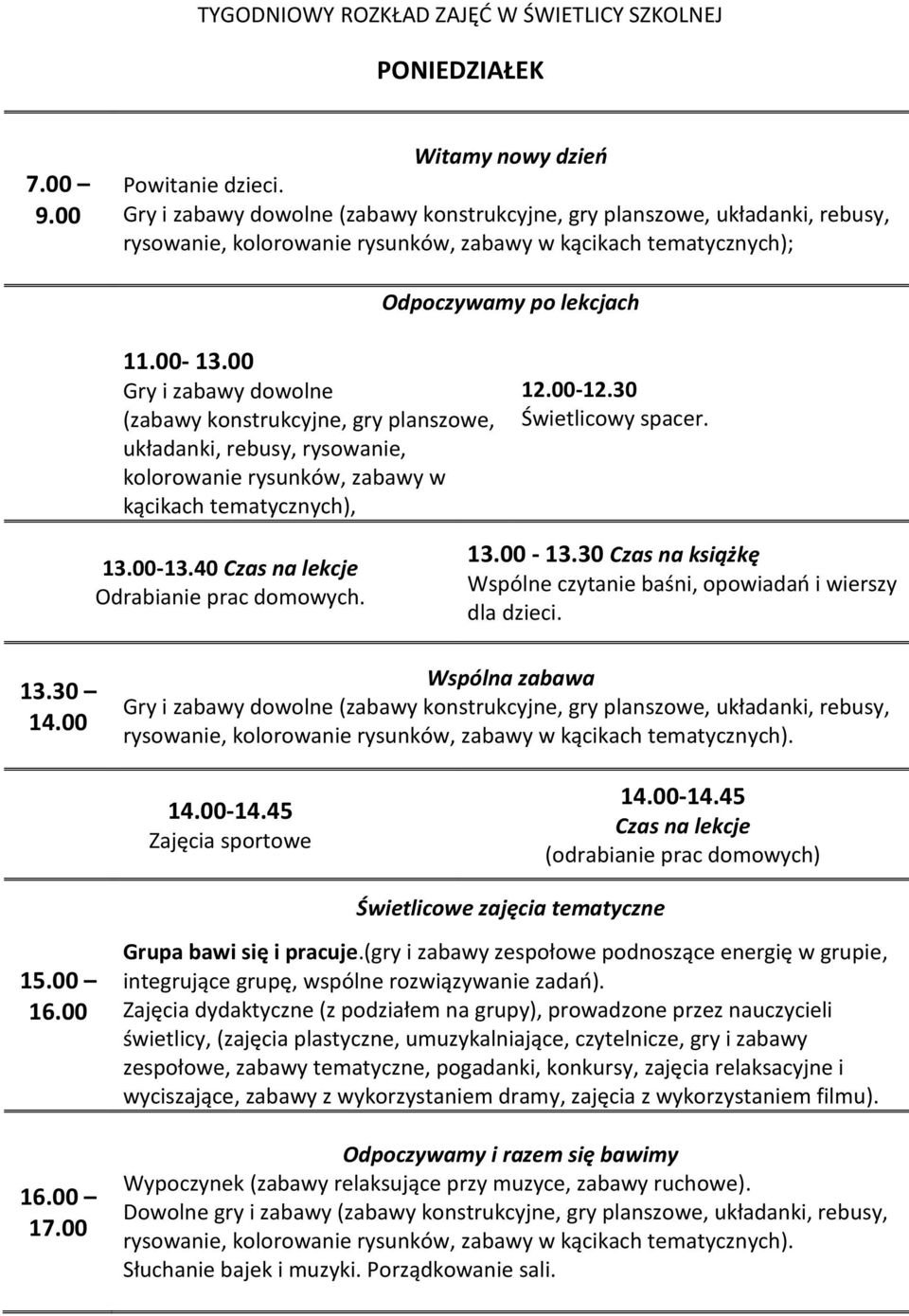 (gry i zabawy zespołowe podnoszące energię w grupie, integrujące grupę, wspólne rozwiązywanie zadań).