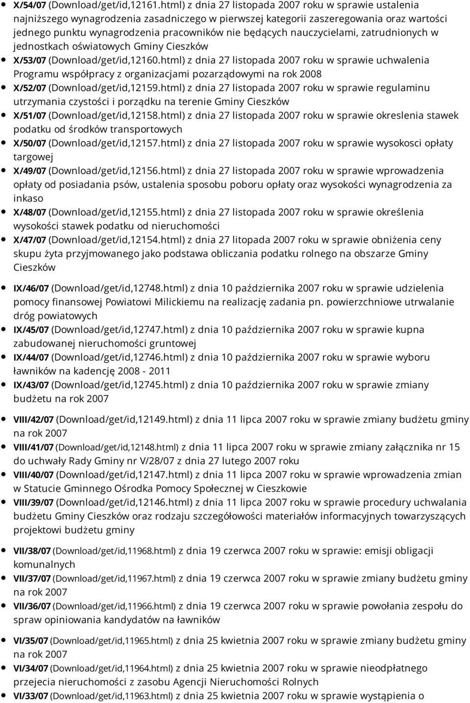 nauczycielami, zatrudnionych w jednostkach oświatowych Gminy Cieszków X/53/07 (Download/get/id,12160.