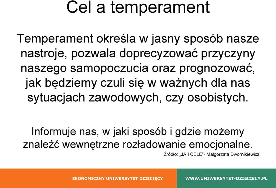 ważnych dla nas sytuacjach zawodowych, czy osobistych.