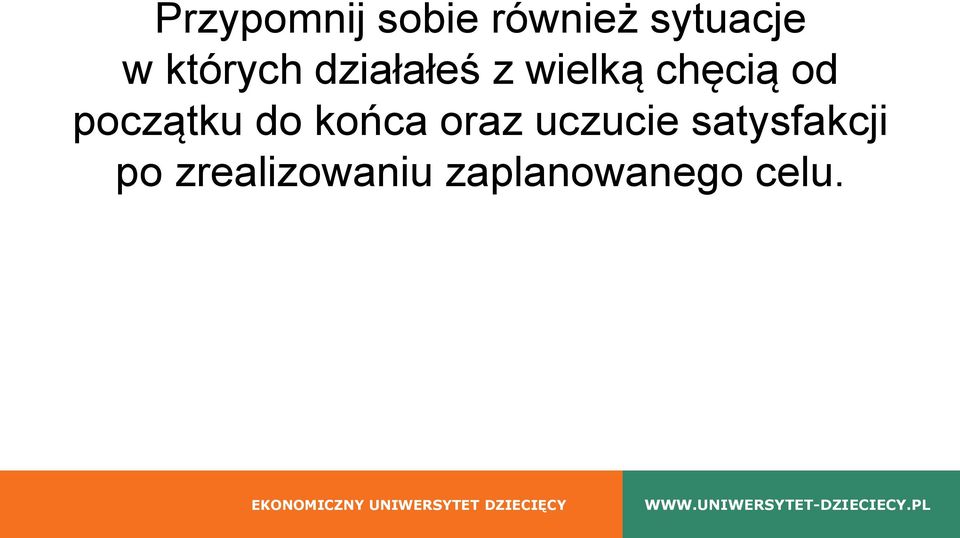 początku do końca oraz uczucie