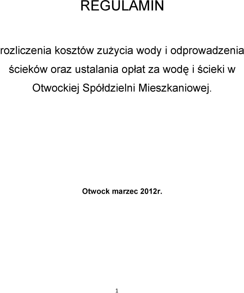 ustalania opłat za wodę i ścieki w