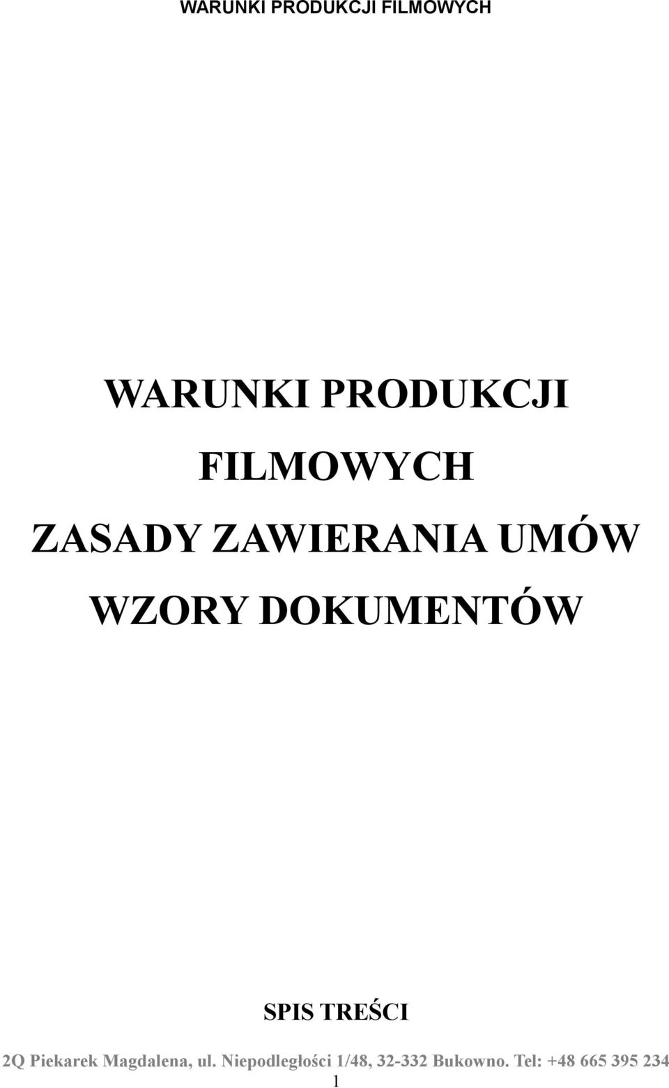 ZAWIERANIA UMÓW