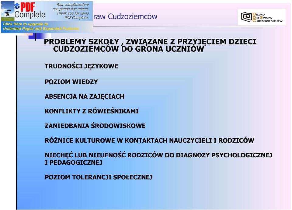 ZANIEDBANIA ŚRODOWISKOWE RÓŻNICE KULTUROWE W KONTAKTACH NAUCZYCIELI I RODZICÓW