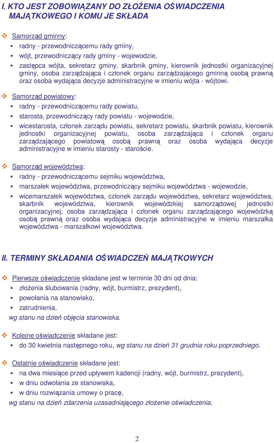 wójta - wójtowi.