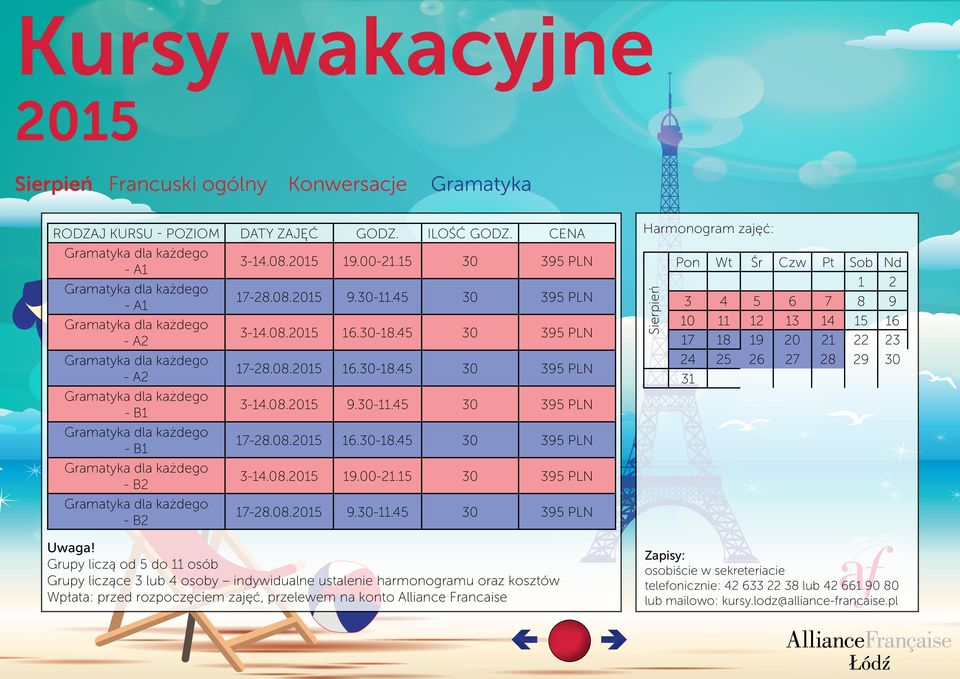 00-21.15 30 395 PLN 17-28.08.2015 9.30-11.