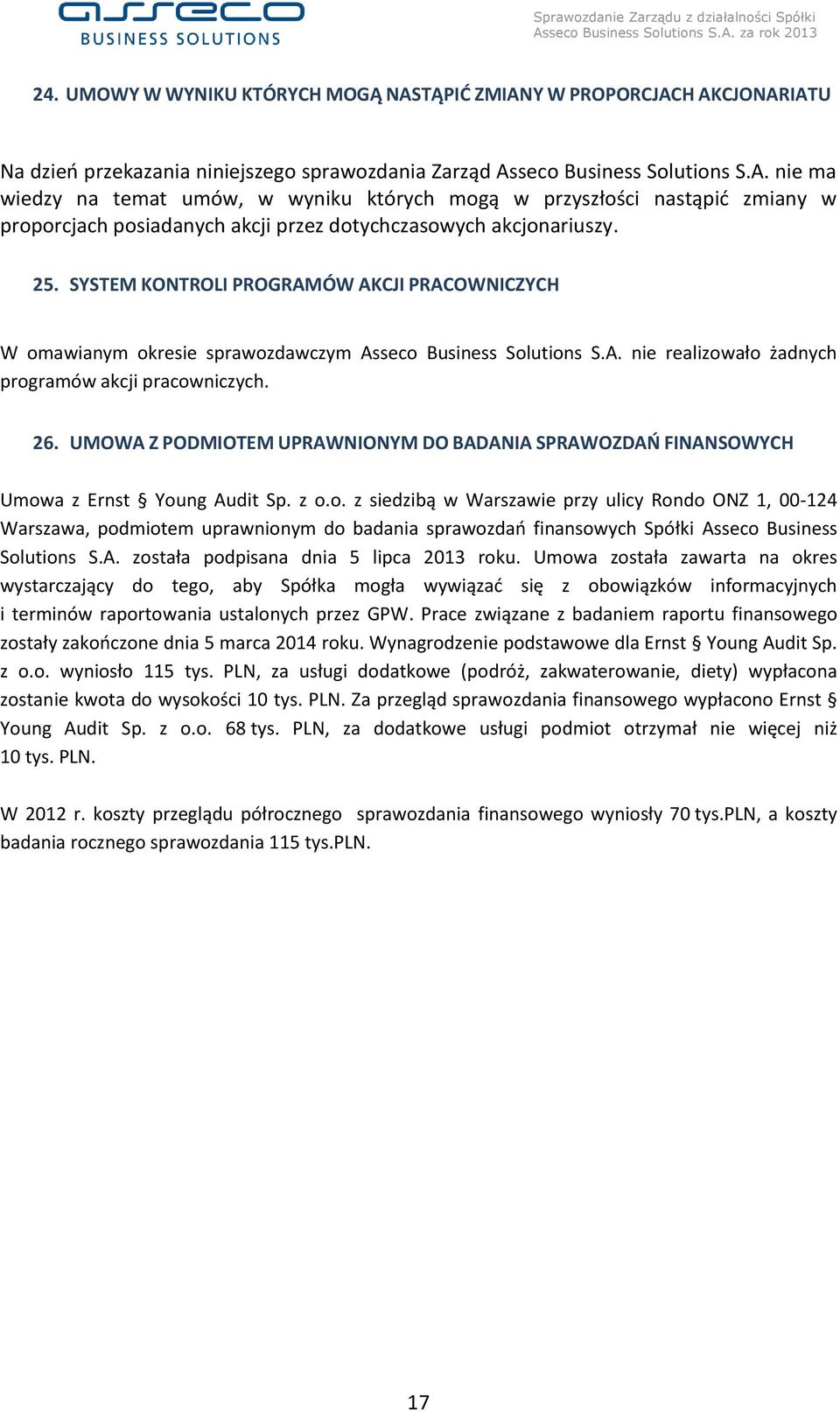 UMOWA Z PODMIOTEM UPRAWNIONYM DO BADANIA SPRAWOZDAŃ FINANSOWYCH Umow