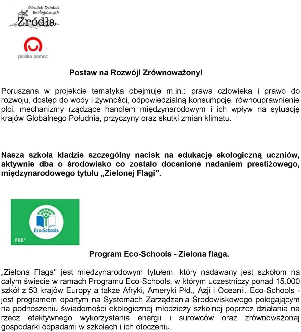 Globalnego Południa, przyczyny oraz skutki zmian klimatu.