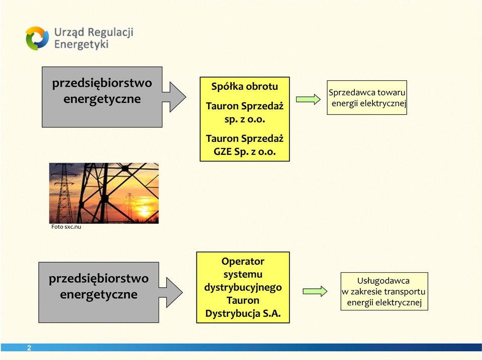 nu przedsiębiorstwo energetyczne Operator systemu dystrybucyjnego Tauron