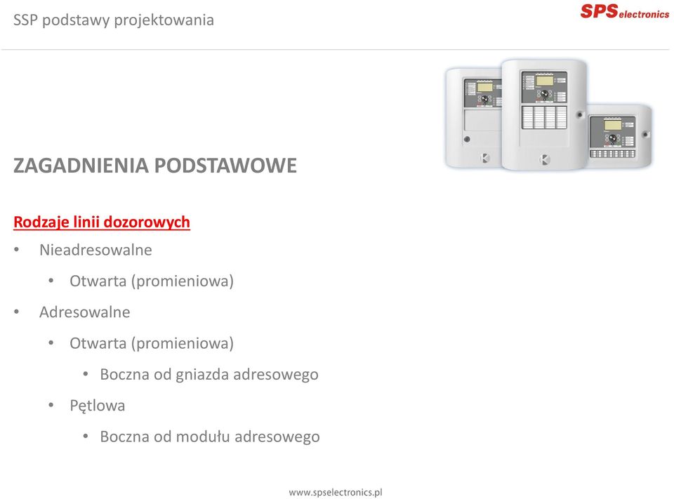 (promieniowa) Adresowalne Otwarta
