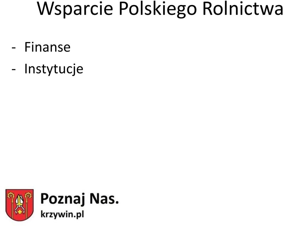 Rolnictwa -