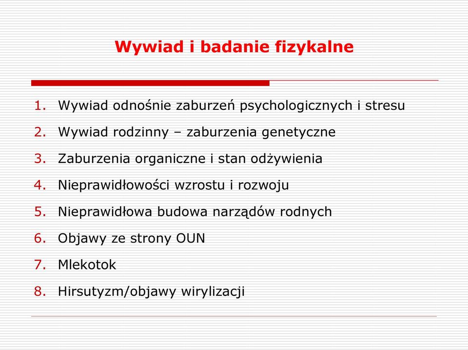 Wywiad rodzinny zaburzenia genetyczne 3.