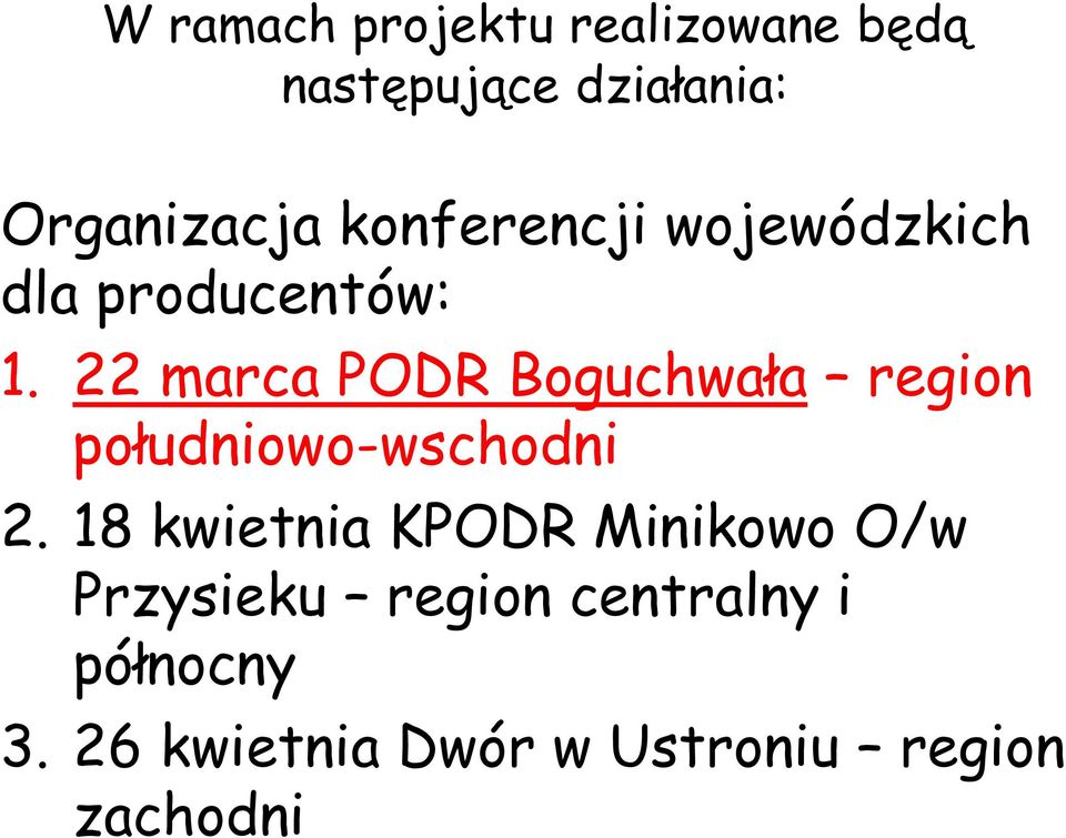 22 marca PODR Boguchwała region południowo-wschodni 2.