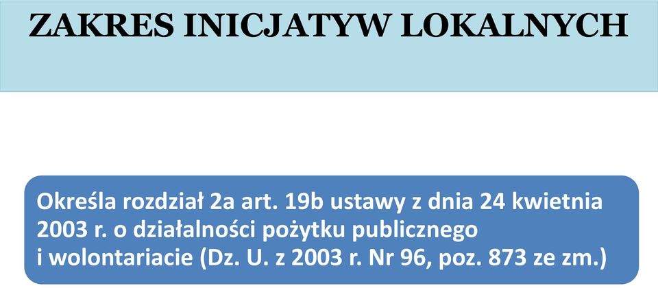 o działalności pożytku publicznego i