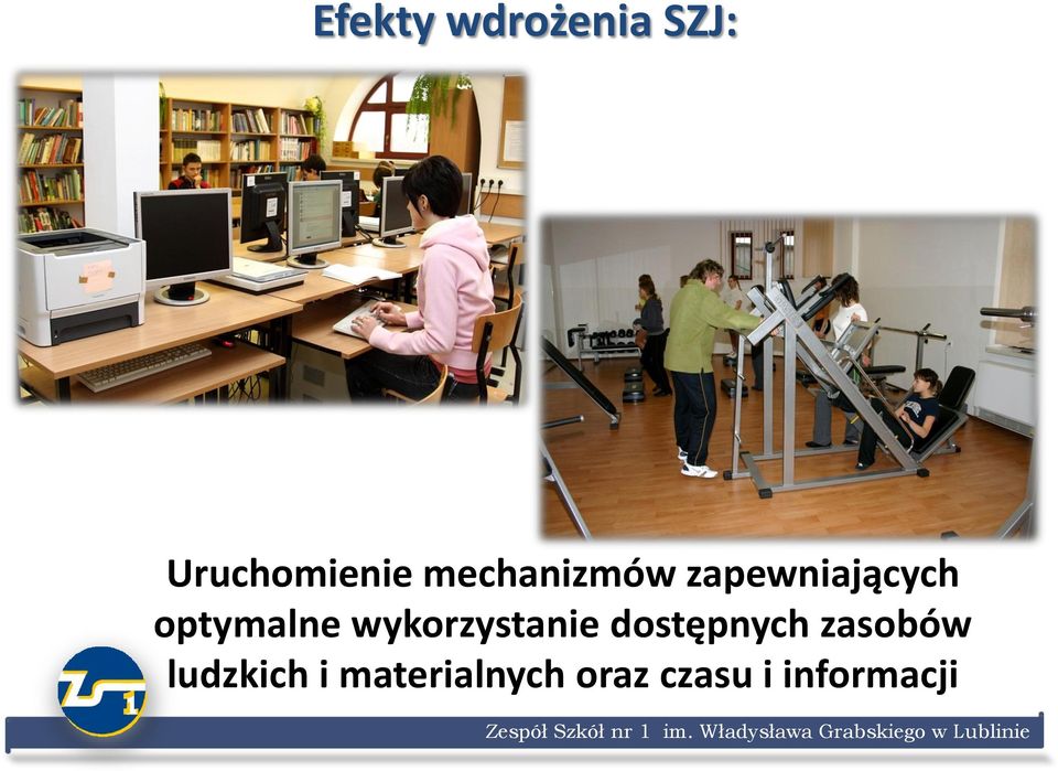 wykorzystanie dostępnych zasobów