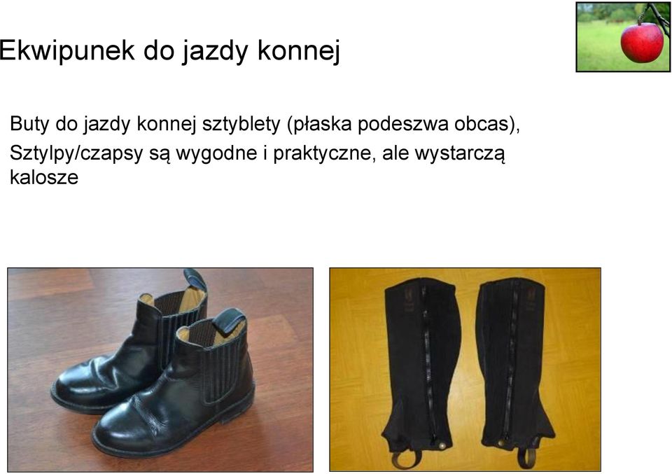 podeszwa obcas), Sztylpy/czapsy są