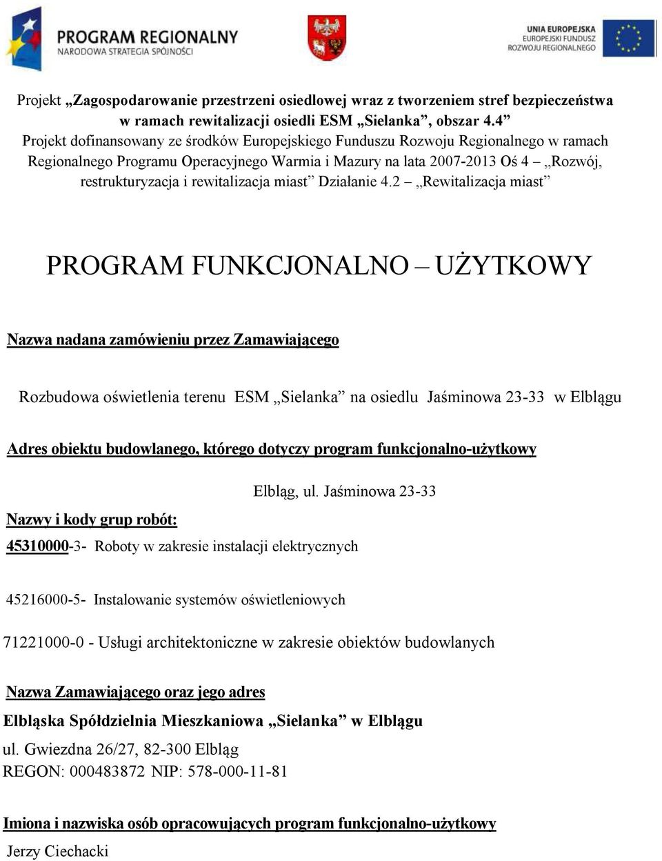 rewitalizacja miast Działanie 4.