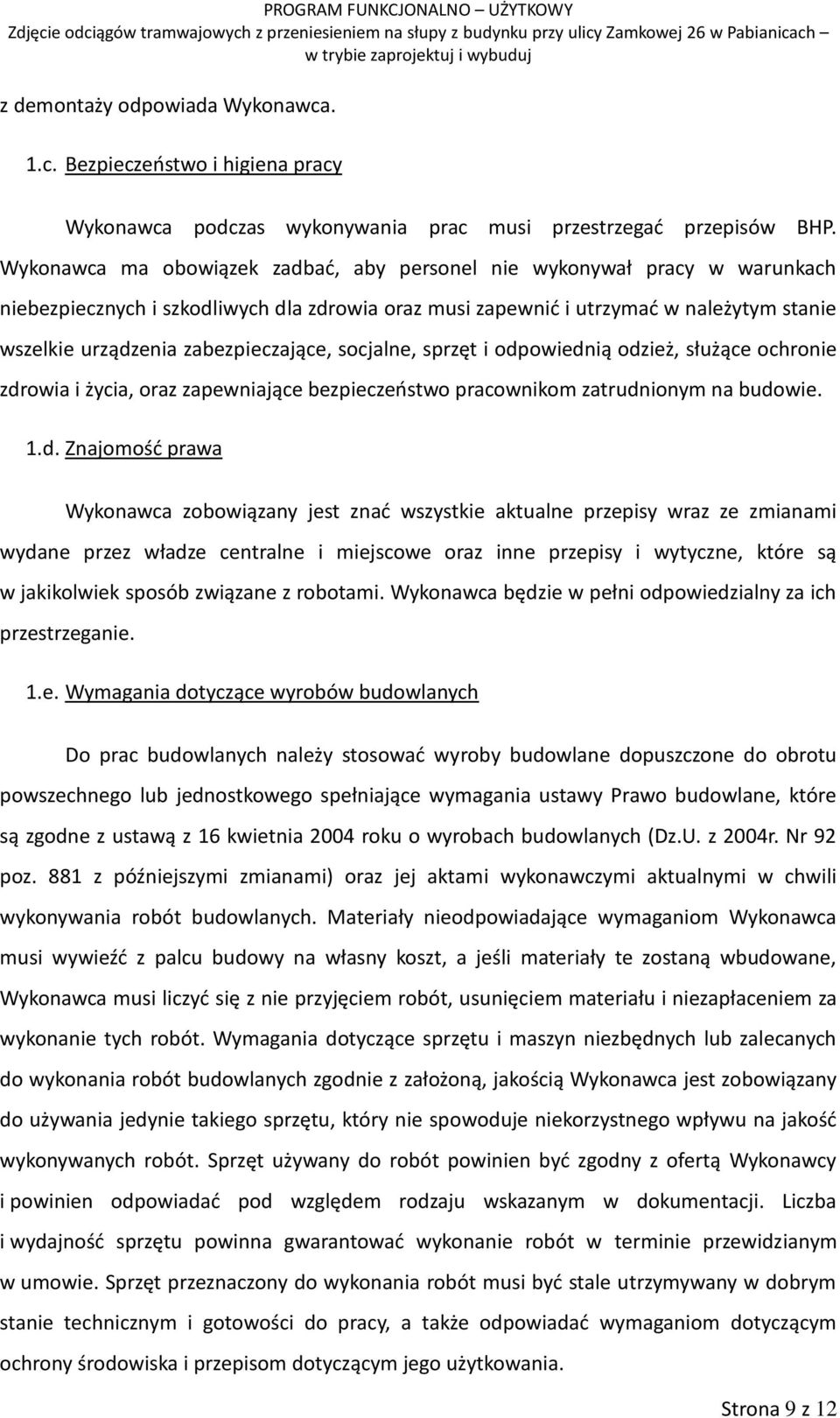 zabezpieczające, socjalne, sprzęt i odp