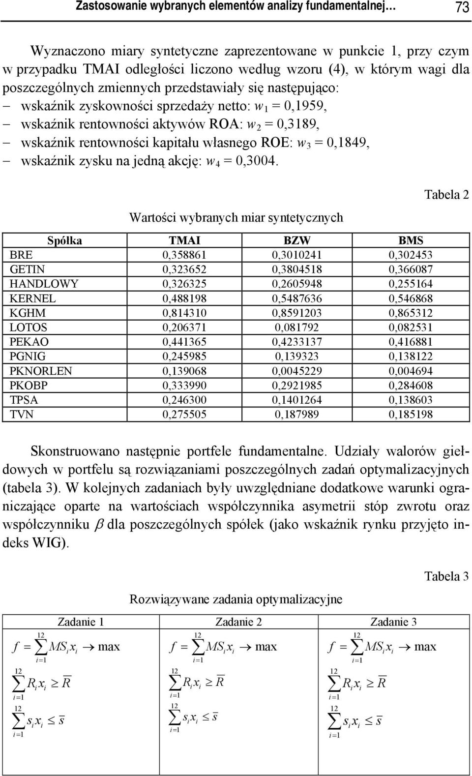 wskaźnk zysku na edną akcę: w 4 = 0,3004.
