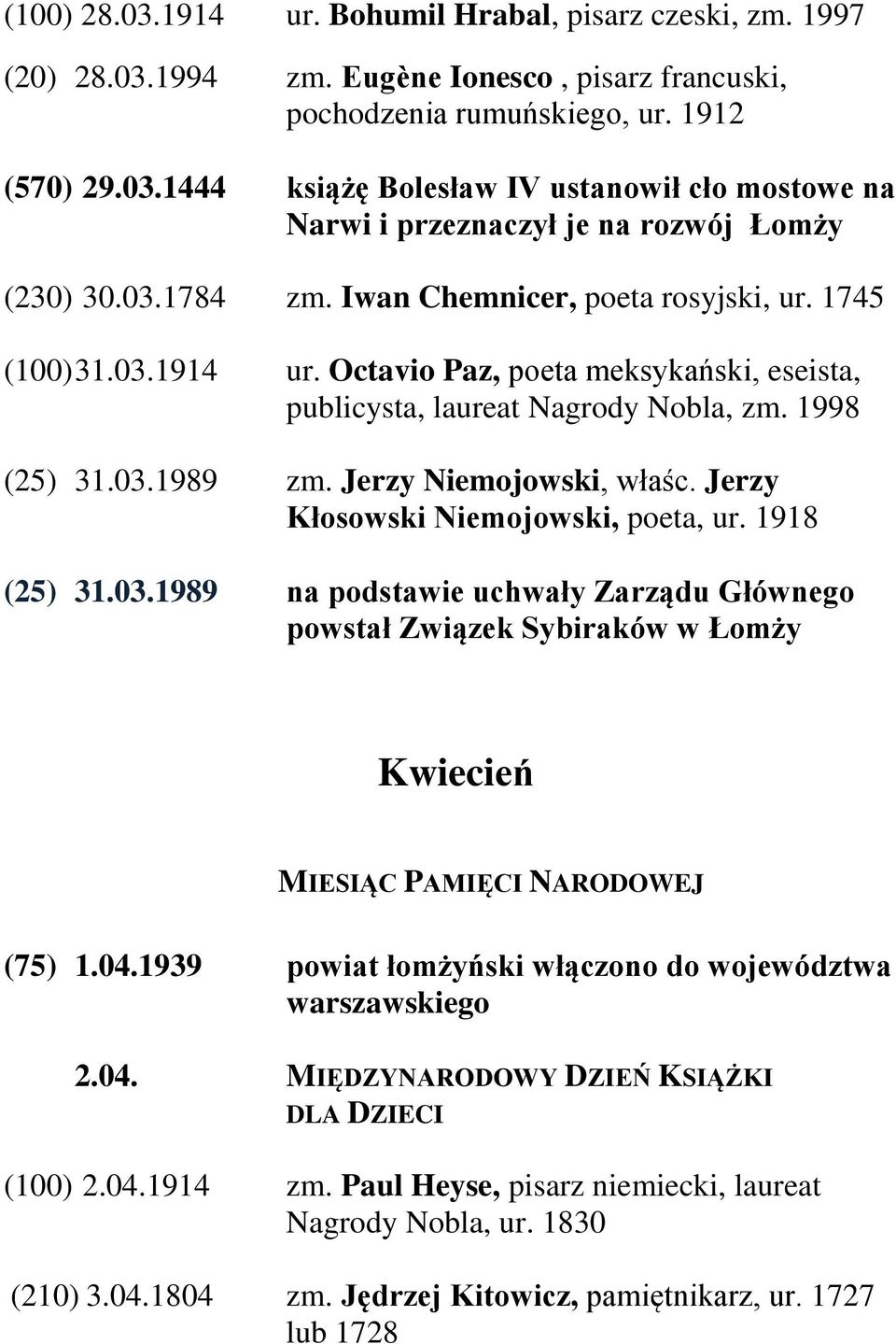 Jerzy Niemojowski, właśc. Jerzy Kłosowski Niemojowski, poeta, ur. 1918 (25) 31.03.