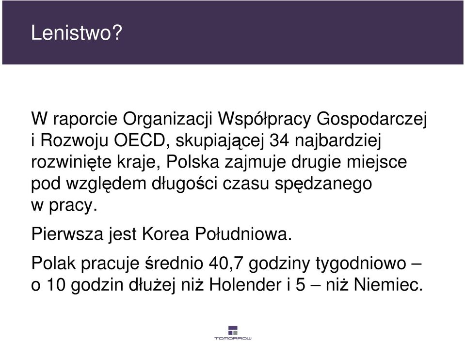najbardziej rozwinięte kraje, Polska zajmuje drugie miejsce pod względem