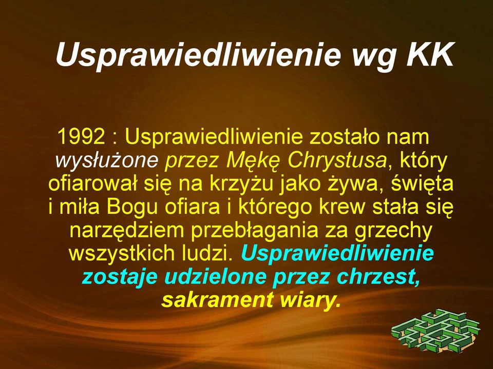 ofiara i którego krew stała się narzędziem przebłagania za grzechy