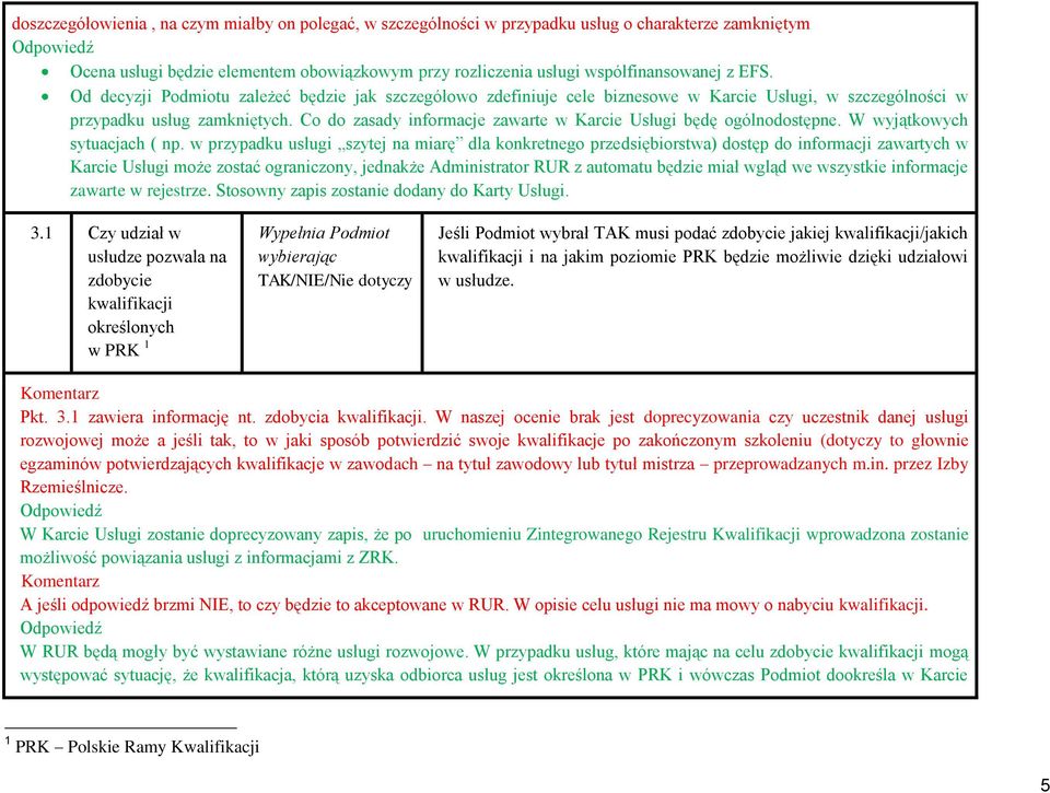 Co do zasady informacje zawarte w Karcie Usługi będę ogólnodostępne. W wyjątkowych sytuacjach ( np.