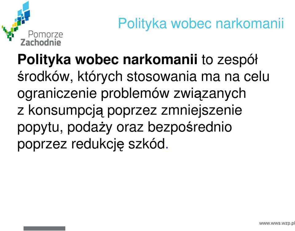 ograniczenie problemów związanych z konsumpcją poprzez