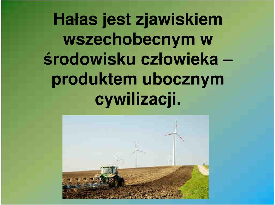 środowisku człowieka