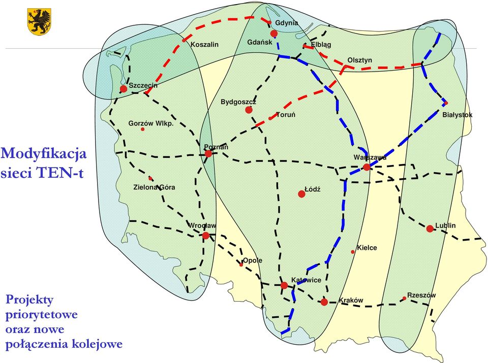 Toruń Białystok Modyfikacja sieci TEN-t Zielona Góra Poznań