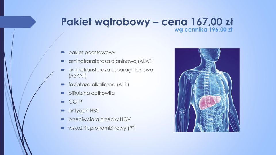 asparaginianowa (ASPAT) fosfataza alkaliczna (ALP) bilirubina