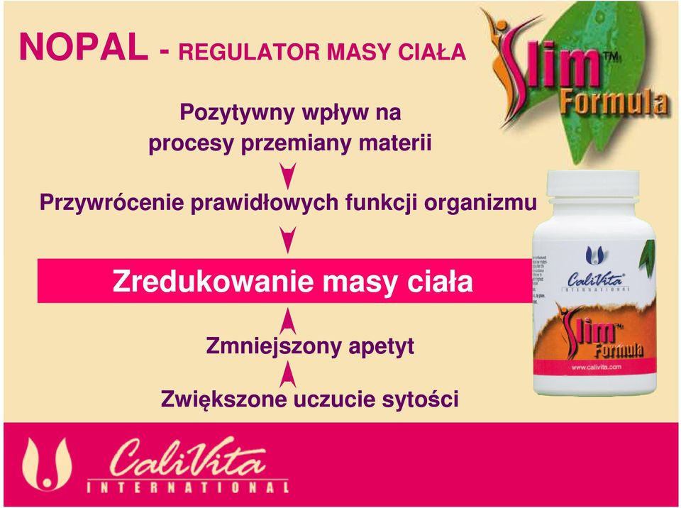 prawidłowych funkcji organizmu Zredukowanie