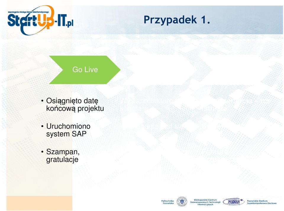 SAP Szampan, gratulacje Wysłano fakturę do klienta Klient nagle stał się